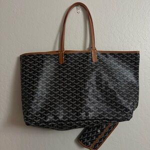 Stylish Black and Brown Tote Bag